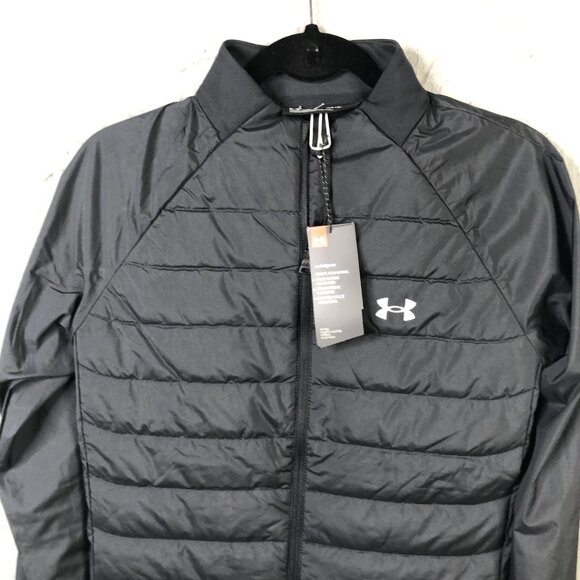 Under Armour Jacket Womens Medium Black ColdGear Fitted Full Zip 1355812 - Picture 11 of 16
